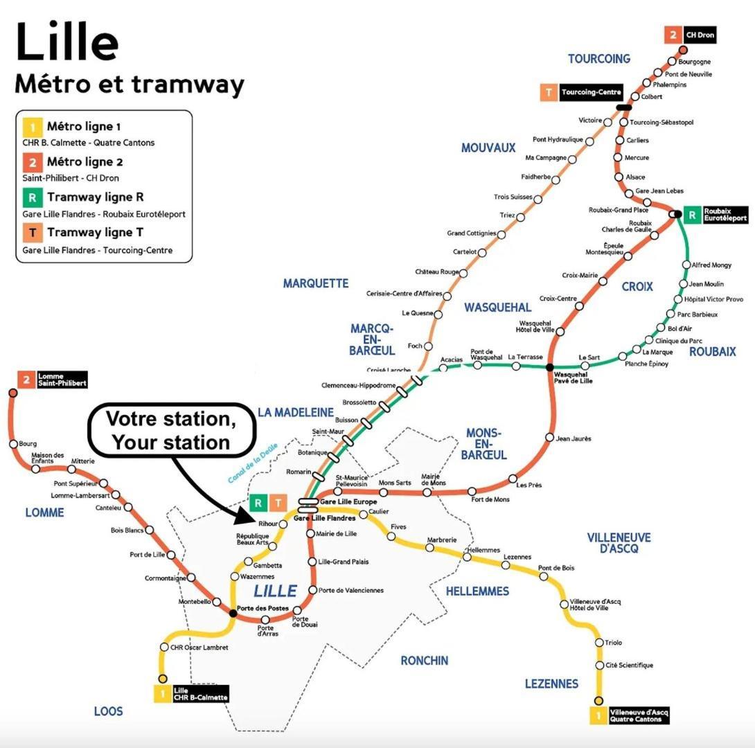 Vieux Lille - Appartement Ideal Pour 2 Personnes Eksteriør billede